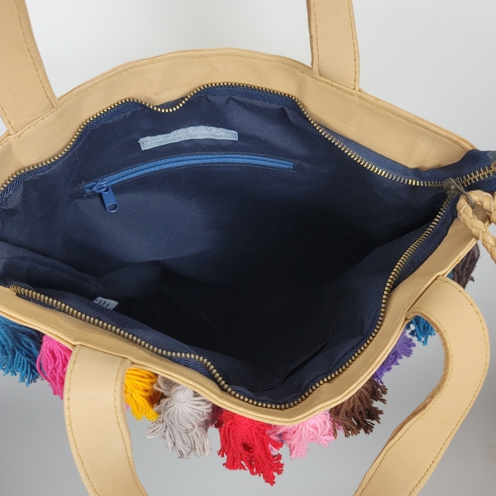 Noonday Collection Colorful La Gloria Tassle Tote Bag - Picture 7 of 15